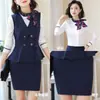 Colete, Traje Profissional, Conjunto Feminino, Roupa Formal para Entrevista de Atendente de Recepção de Hotel KTV, Roupas de Trabalho Novo Estilo