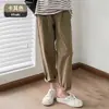 Calça de Maternidade Primavera e Verão Estilo Fino Roupa Externa 2026 Novo Estilo Cintura Não Apertada Pessoa Baixa Tamanho Grande Solta Casual Calça Cenoura