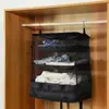 Bolsa Plegable Colgante para Guardar Ropa de Viaje para Viajes de Negocios, Viajes, Estancias en Hotel y Organización de Armario con Gran Capacidad para Ropa Interior