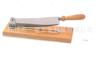 F-019F Cortador de Queso, Tabla para Picar Queso, Cortador de Salchichas, Cortador de Salchichas, Cuchillo para Pan Baguette, Cuchillo de Cocina Occidental