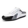 Mocassins Masculinos Slip-On com Bico Fechado, Novo Estilo de Verão, Malha Respirável, Fáceis de Calçar, Modernos, Versáteis, Sapatos Masculinos de Tamanho Grande