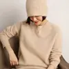 Suave y Pegajoso Cachemir 2026 Otoño/Invierno Nuevo Estilo para Mujer Tejido de Punto Trenzado Informal Gorro Cálido y Versátil