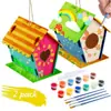 Amazon Juego de Casa de Pájaros de Madera Juguete para Niños Ensamblaje DIY Casa de Pájaros para Pintar Nido de Pájaros de Madera Jaula de Pájaros Adorno Colgante