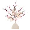 Compromiso Boda Fruta Roja Fruta de la Fortuna Frijol Acacia Adornos Decoración Hogar Nuevo Cuarto de Boda Mesa Ritual Sentido Jarrón Flor