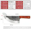 Cuchillo para rebanar con patrón forjado a mano Yangjiang Cuchillo de cocina para el hogar Cuchillo de cocina Longquan Especial del chef Cuchillo para cortar carne Venta al por mayor