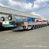 Venta directa de fábrica: Módulo de 9 ejes, remolque de transporte de artículos grandes, de cuatro líneas, de ocho ejes, semirremolque de cuello de cisne desmontable, transporte lineal multieje