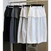 Pantalones Casuales de Color Sólido con Parches y Dobladillo Fruncido de Diseño Único para Mujer, Corte Holgado, Adelgazantes, Cintura Alta, Nuevo Estilo de Verano, Pantalones Curvos