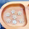Uma Variedade de Mini Pétalas de Resina Pequenas Creme Pulseira Trançada com Contas Feita à Mão Pingente Material Enrolado Acessórios DIY