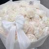 Nuevo Ramo de Flores de Tela de Nieve Estilo Francés con Decoración de Lazo DIY Materiales Florales para Florería Venta al por Mayor