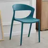 Silla Nórdica para el Hogar Moderna Simple Perezosa de Plástico Moda Silla de Escritorio para Celebridades de Internet Respaldo Silla de Comedor Silla de Negociación