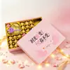 Caja de Regalo de Chocolate Ferrero para el Día de San Valentín Caja Vacía con 48 Compartimentos para Regalo de Cumpleaños de Novia y Caja de Embalaje para Souvenir