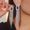 Pendientes Machica de Lujo con Diamantes de Imitación de Cristal Brillante para Mujer Moda Exquisita Pendientes de Cristal Pendientes Pendientes de Perlas
