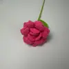 Flor de Rosa de Lana Tejida a Mano con Punta Transfronteriza Mueble Terminado Puesto de Mercado Nocturno Ramo Tejido a Crochet de Lana