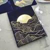 Convites de Casamento Personalizados com Estampagem Dourada em Veludo, Convites de Acrílico com Estampagem Dourada e Envelopes, Impressão de Convites de Casamento Personalizados