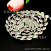 Contas de cristal acrílico de 10mm em formato de disco voador, conectadas fixamente, para DIY, decoração de casamento, palco, teto, cortina de porta, divisória, corrente de contas