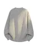 Sudadera casual de otoño de manga larga con cuello redondo, de marca nueva y moderna, con estampado de estrellas para hombre, camisa base pesada de corte holgado