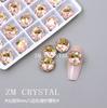 K9 Nuevos Diamantes de Imitación Super Brillantes de Fondo Puntiagudo Octogonales Rosa para Arte de Uñas Diamantes de Imitación Irregulares Diamantes de Imitación Redondos Apilados Calcomanías para Uñas Decoraciones con Diamantes de Imitación