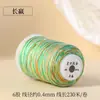 Hilo de Algodón Retorcido a Mano con Degradado de Cielo Estrellado, Cuerda Resistente al Desgaste para Manualidades, Bisutería, Cuerda para Tejer Hecha a Mano DIY, Pulsera, Collar
