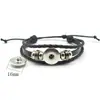 Pulsera tejida de gema del tiempo del zodiaco Taobao Explosiones de comercio exterior Pulsera de cuero negro Joyería hecha a mano Regalo