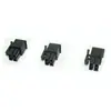 MX4.2 serie 5557-04R enchufable 2 * 2 pines cuadrado 4p carcasa de goma negra en lugar de conector 39012040