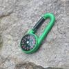 Brújula con mosquetón de plástico para exteriores, gancho rápido, brújula multifunción de suspensión rápida, puntero líquido portátil