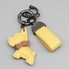 Estoque Transfronteiriço Mini Método Luta de Cachorros Chaveiro Desenho Animado Pingente de Cachorrinho de Couro Chaveiro de Carro Acessórios para Capa de Celular