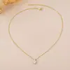 Collar con Colgante de Circonita en Forma de Corazón Chapado en Oro Transfronterizo Moda Microincrustado Collar con Circonita en Forma de Corazón Cadena para Clavícula Joyería