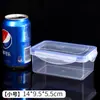 Caixa de Armazenamento Retangular Espessa para Geladeira, Recipiente Alimentar Seguro para Micro-ondas, Caixa de Armazenamento para Frutas e Verduras, Caixa Selada para Freezer