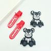 Charms para Sapato Crocs Desenho Animado Raio Grafite Urso Preto Acessórios Acessórios para Chinelo DIY Charms de Sapato Removíveis Atacado do Fabricante