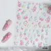 Adesivos de Unha em Relevo Estilo Ins Mar Azul Primavera Florais Flores de Primavera Borboleta Decorações de Unha Estilo 3D Japonês