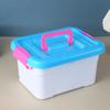 2kg caixa quadrada caixa de armazenamento de mesa de tamanho pequeno mala de armazenamento de plástico caixa de armazenamento de gel de lavanderia de plástico caixa de armazenamento de contas