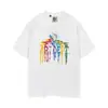 Gallery Dept Lavado y Desgastado Manga Corta Retro High Street Vintage Camiseta Suelta para Pareja Moderna