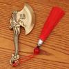 Hacha de Latón Pieza de Mano Retro Sólida Grifo Hacha de Mano Juego Regalo Accesorios Colgante Arma Artesanías de Metal