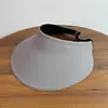 Sombrero Ligero con Aro y Pluma, Portátil, Enrollable, de Ala Ancha, Abierto por Arriba, Unisex, para Deportes al Aire Libre, Protección Solar