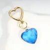Personalidade Popular Transfronteiriça Doce Feminina Coração Forma Acrílico Cristal Bolsa Criativa Chaveiro Pingente