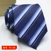 Gravata masculina atacado novidade em estoque cor sólida listras 8C jacquard de seta gravata pode ser adicionado LOGO