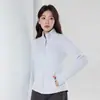 Chamarra de forro polar ajustada estilo celebridad 2026 para mujer, prenda exterior a prueba de viento, capa interior forrada de polar, cortavientos, sudadera, top para mujer