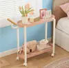 Mesa Lateral Criativa para Sofá, Gabinete Lateral, Suporte de Flores de Múltiplas Camadas para Sala de Estar, Rack de Armazenamento de Lanches, Carrinho de Armazenamento Móvel