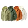 M-8XL Novo Verão UPF50+ Roupa de Proteção Solar Tamanho Grande para Homens com Capuz, Marca Moderna para Homens Gordinhos, Leve para Exterior, Respirável e Proteção Solar