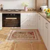 Alfombra de Terciopelo de Cristal Nórdico, Felpudo de Entrada Estilo Americano, Cocina, Dormitorio, Baño, Alfombra Larga para Mesita de Noche, Alfombra de Lujo Navideña