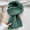Estilo neutro versátil estilo coreano cachecol feminino inverno lã macia glutinoso malha cashmere-like quente casal cachecol estudante masculino
