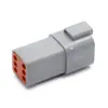 Conector Automotivo Dt04-6P Plugue à Prova d'Água Chicote de Terminais Plug-in Conector Macho e Fêmea Tipo Plug-in