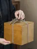 Caja de Regalo para Juego de Té Estilo Japonés, Caja de Embalaje para Tetera de Arcilla Púrpura, Caja para Tazas de Té, Caja de Madera de Paulownia, Jarrón de Porcelana, Caja de Porcelana Vacía, Personalizable