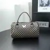Bolsa de Almofada Estampada, Bolsa de Mão de Tecido Vintage Fashion, Bolsa Transversal, Logo de Borboleta, Cor Macaron, Bolsa Casual da Moda para Mulheres