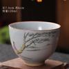 Juego de té de kung fu con forma de huevo de dragón Ru Kiln Taza de té de cerámica con apertura que puede elevar la Taza Maestra Taza de té Taza de cubo Taza de té grande