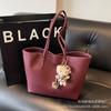 Textura de Alta Qualidade, Bolsa Grande Fashion e Versátil para Mulheres, Nova Bolsa de Ombro Retro Tendência 2026, Bolsa Tote de Grande Capacidade para o Dia a Dia