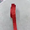 10 yardas 1CM cinturón de PU con purpurina para bolso hecho a mano, clip para bolso, diadema, lazo, material para la cintura, accesorios
