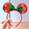 Faixa de Cabeça de Natal, Faixa de Cabeça de Árvore de Natal, Grampo de Cabelo com Laço, Adereços Divertidos de Desenho Animado Fofo para Fotos Femininas