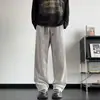 Pantalones deportivos casuales de pierna ancha para hombre para primavera y otoño, marca de moda, corte holgado, adelgazantes, con caída, hasta el suelo, de pierna recta, pants versátiles