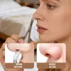 Tijeras Grandes para Recortar Cejas en Forma de Anillo, Recorte de Vello Nasal, Tijeras para Cejas Estilo Salón de Belleza Profesional, Tijeras para Pestañas, Tijeras de Belleza para Regalo Corporativo